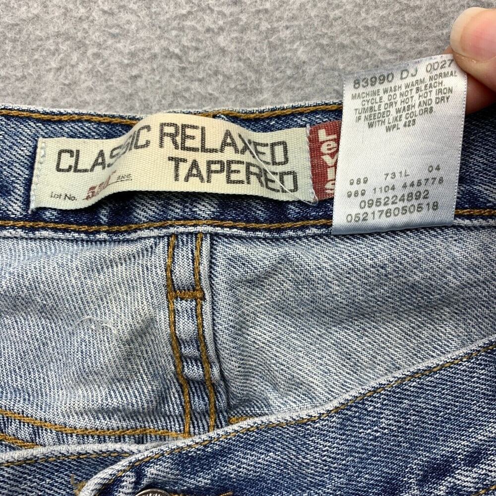 Levi's 550 Classic Relaxed Tapered Jeans Womens 24 Denim Country Cowgirl 90s Y2K - Picture 5 of 9